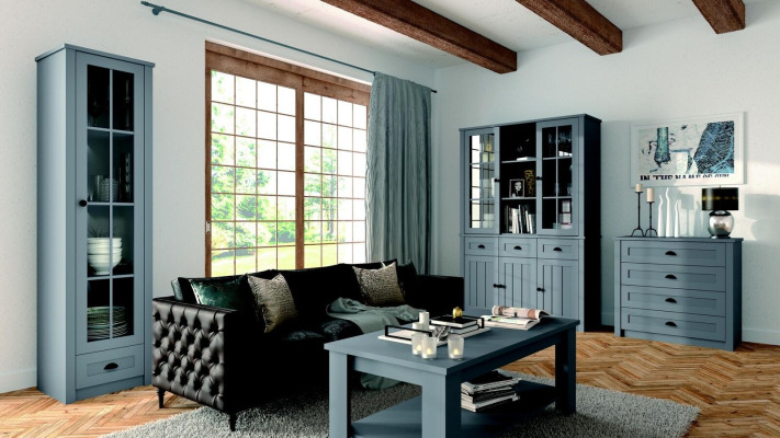 Dressoir ladenkast plank houten kast multifunctionele kast kasten houten meubilair grijs