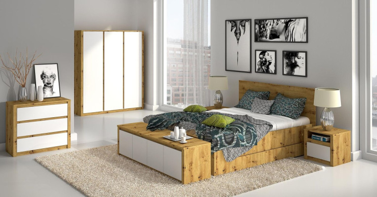 Nachtkastje Nachtkastje Ladenkast Handgemaakt Houten meubels Nachtkastje Modern