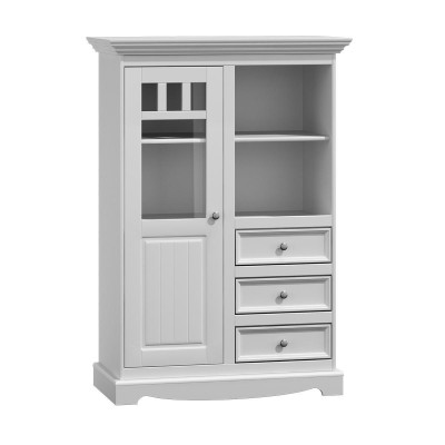 Dressoir in landelijke stijl Woonkamer Wandplanken Houten planken boekenkast Kast