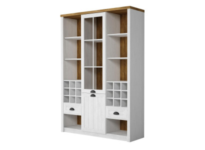 Vitrine glas bar kast huis boekenkasten muur plank houten vitrine meubels xxl