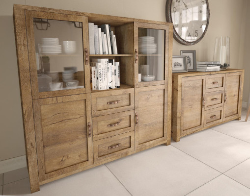 Ladenkast Kast Dressoir tv-kast Ladenkasten Kasten Massieve meubels Hout Dressoir