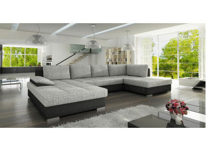 Bankstel U-vorm Groot design Woonlandschap Hoekbank xxl Bekleding Hoek