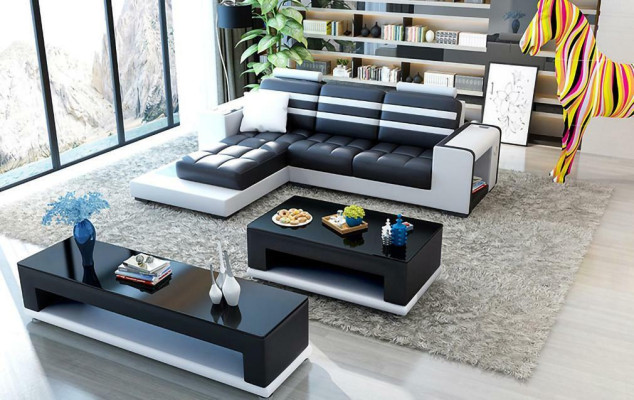 Hoekbank stoffering set woonlandschap L-vorm designer sofa bank hoekbank luxe