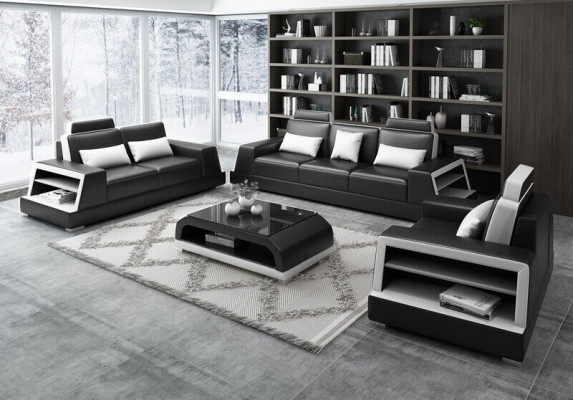 Sofaset 3+1 zits set ontwerp banken gestoffeerde banken ontspannen modern