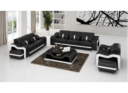 Sofa set 3+1 zits design bank gestoffeerde banken Moderne setgroep