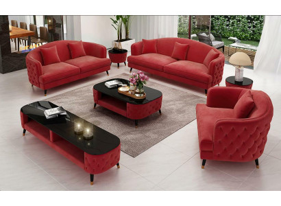 Sofaset 3+2+1 zits salontafel dressoir set ontwerp moderne 7-delig