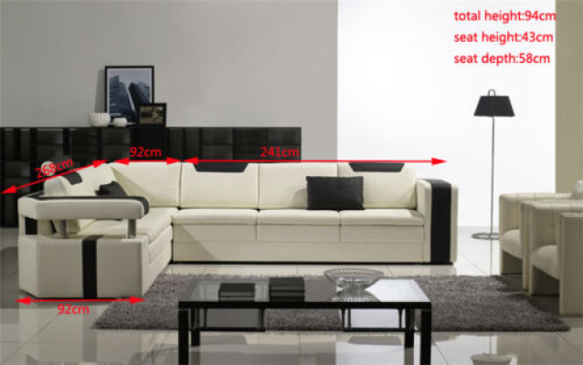 Ontwerper woonkamer hoekbank bank stoffering zit hoek Garnitzur