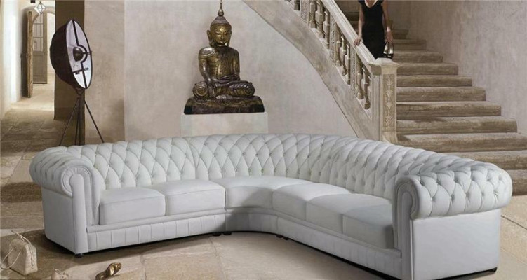 Leren bank hoekbank bank Chesterfield beklede hoekbank bank bankstellen