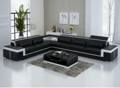 Designer Bank Bank Hoekbank Lederen Stoffen Bank Groep Woonlandschap Bekleding