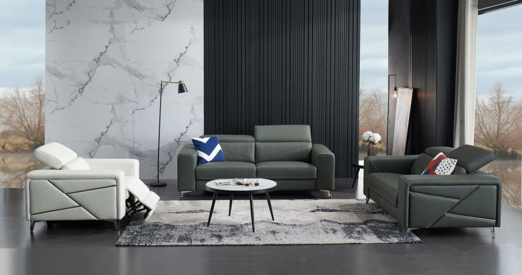 Sofa set 3+2+1 zits Designbank Beklede bank Moderne Luxe Nieuw