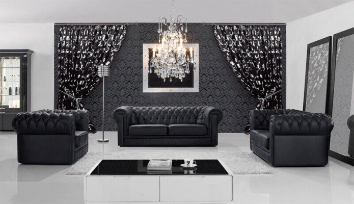 Ledersofa Bank Bank Bankstel Bankstel Ontwerp Moderne banken