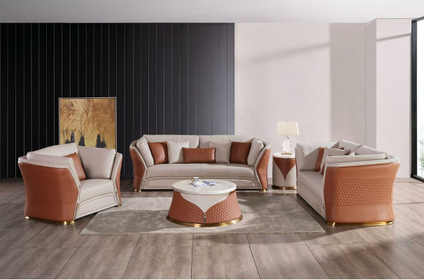 Sofa set gestoffeerde meubelset woonlandschap bank bankstel garnituur