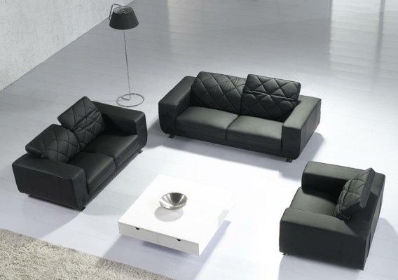 Leren bankstel, bankstel 3+2+1 zits set, decoratie bankstel, bankstel bank