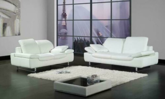 Bankstel bankstel leren bank bank zitgroep bankstel 3-delig fauteuil