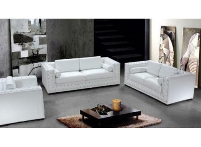 Leren bank bank woonlandschap 3+2+1 zitsbank sofa set design decoratie nieuw