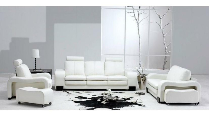 Leren bankstel zithoek 3+2+1 decoratieset meubelset gestoffeerd bankstel bank