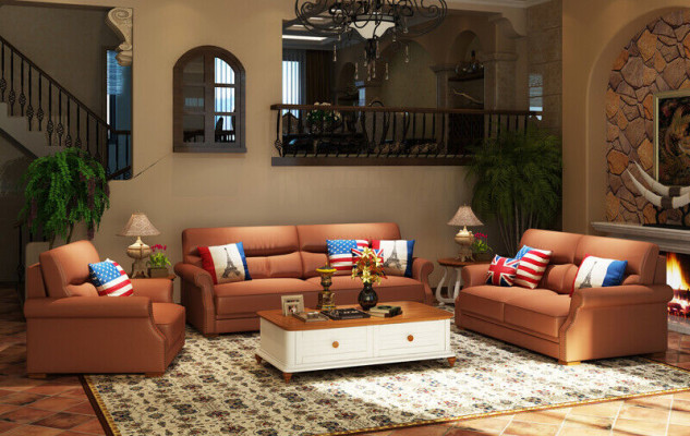 Sofaset 3+1+1 Gestoffeerde Designerbankstel Bank Bankstellen