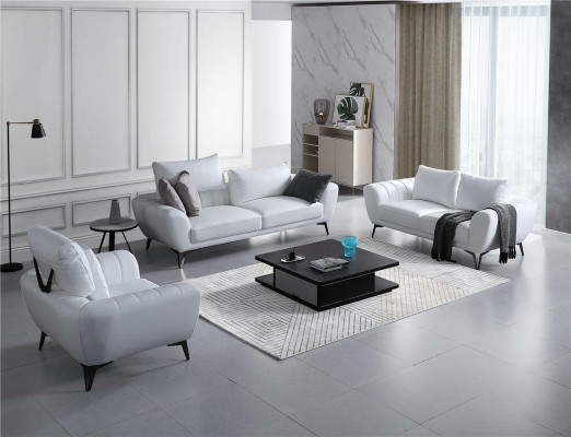 Lederen set compleet - Luxe designerbanken woonkamer zitmeubelen