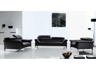 Lederen bank bank woonlandschap 3+1+1 zits garnituur Modern design bankstel