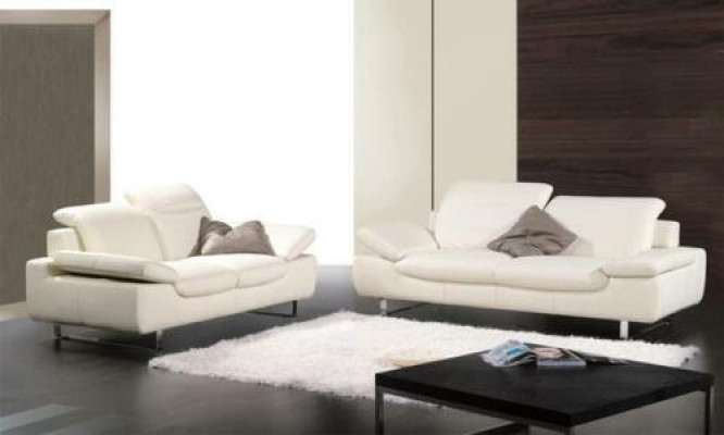 Sofa set Bank Bank Leren bank Zithoeksets Banken 3 1 Zitplaats