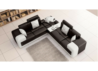 Eckbank hoekbank L-vorm bankstel stoffen bank woonlandschap