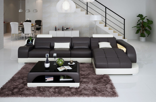 Hoekbank L-vorm Stoffen Bank Woonlandschap Set Design Modern Sofa