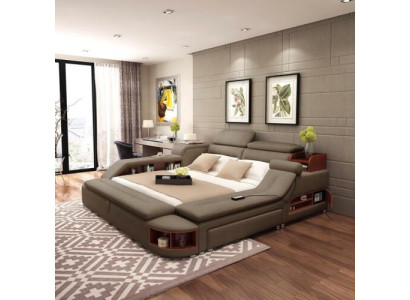 Exclusief bedontwerp Gestoffeerde bedden Plank Kluis Planken Dubbel