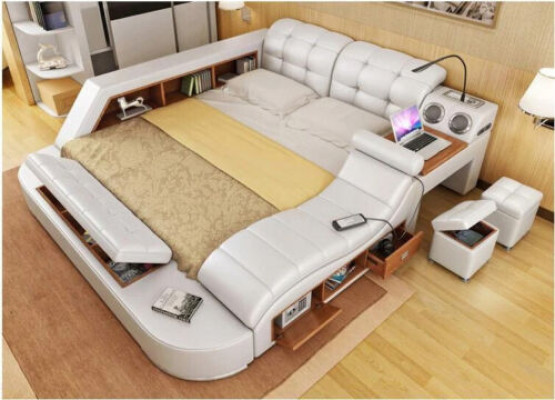 Bed Multifunction - Safe - Warm Lounge - USB - Sound Double Hotel   Bed Multifunction - Kluis - Warm Lounge - USB - Geluid Dubbel Hotel