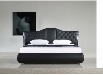 Chesterfield bed Design Klassieke bedden Dubbel lederen gestoffeerde slaapkamer.