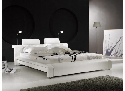Ontwerp tweepersoonsleder bed bed bed bed bekleding leder slaapkamer huwelijk