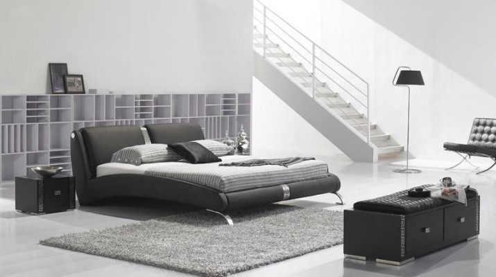 Modern bed - Gestoffeerd bed - Tweepersoonsbed - Designerbedden Set 180x200cm