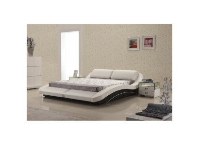 Luxe leren design gestoffeerde bedden dubbel modern bed huwelijksdecor exclusief