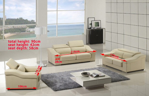 Ontwerp Bankstellen Bankstellen Bekleding 32 zits Bankstel Set Bankstel Leer Garnituren