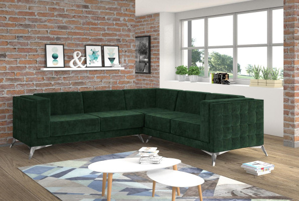 Sofa L-vorm Chesterfield Bank Woonkamer Set Design Klassiek