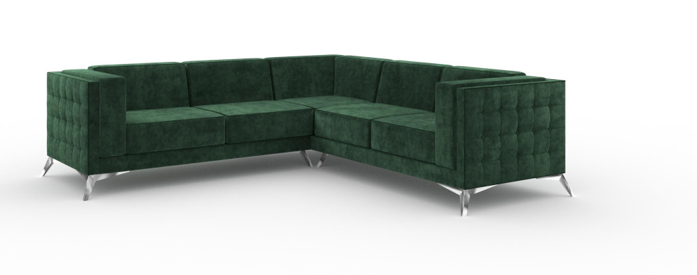 Sofa L-vorm Chesterfield Bank Woonkamer Set Design Klassiek