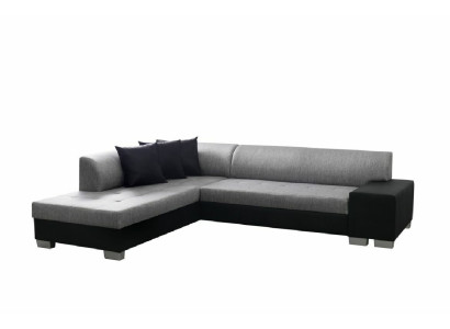 L-vormige Designerbank met slaapfunctie, hoekbank, slaapbank, bankstel.