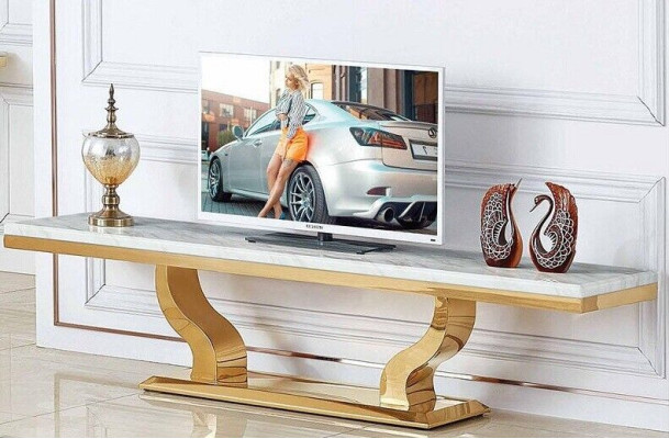 Modern dressoir tv-rek Roestvrijstalen ladekast Nieuw console opbergkast