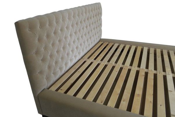 Bedden Tweepersoonsbed Slaapkamer Huwelijk Leren bekleding Bedden Tweepersoonsbedden - GRENADA