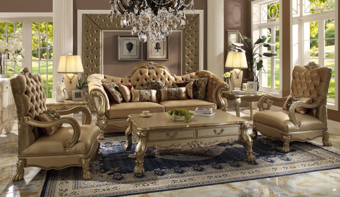 Sofa set 3+1 zits bankstellen Klassieke woonlandschap banken Bekleding