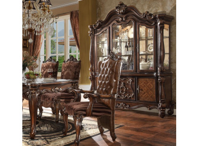 Luxe vitrinekasten kabinet hoekkast hoekvitrine glas nieuw barok.
