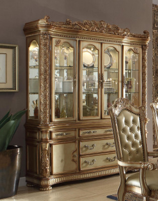 Luxury etalage vitrine Vitrine kast Glas Antieke stijl Barok Rococo