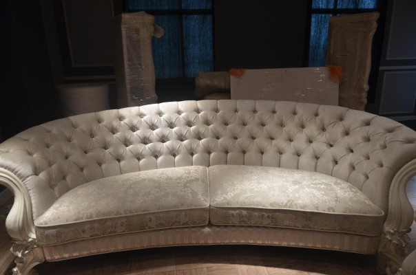 Bankstel 4 zits bank ontwerp bekleding Chesterfield zitgroep leer textiel