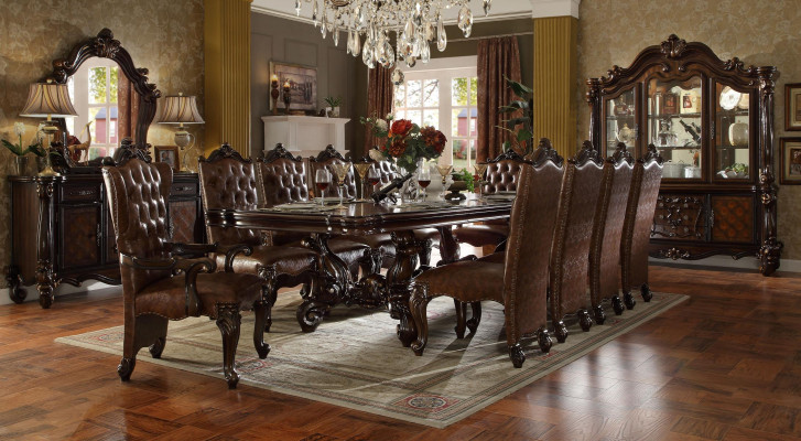 Eetkamer set 9-delig Barok Rococo tafel 8x stoelen stoel groep