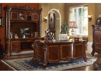 Kantoor bureau stoel computer bureau tafel houten tafel stoel 3-delig meubilair
