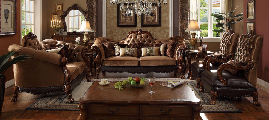 Luxe bankstel 3+1+1 zits set design sofa gestoffeerde banken bank.