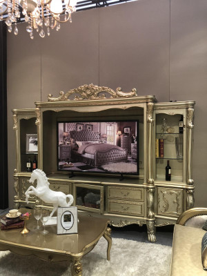 Woonkamer uitbreiding media muur tv-muur tv-kast woonwand