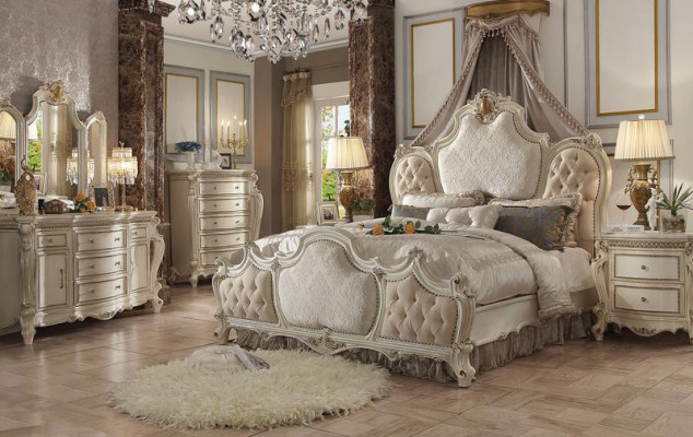 Bed Luxe Gestoffeerd Ontwerp Tweepersoonsbedden Huwelijks Hotel Slaapkamer Textiel