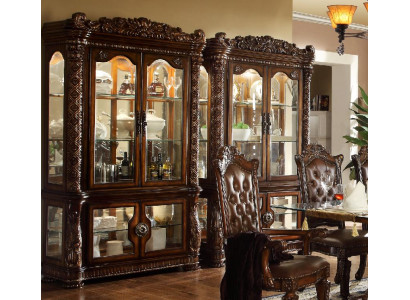 Vitrine kast Vitrines Woonkamer Kijkkasten Barok Rococo Hout