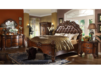 Klassieke slaapkamerset Bed Nachtkastje Ladenkast Spiegel Ladenkast