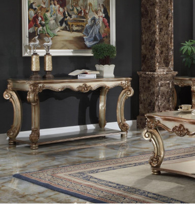Barok console tafel dressoir muurtafel gang tafel klassiek hout 143cm nieuw